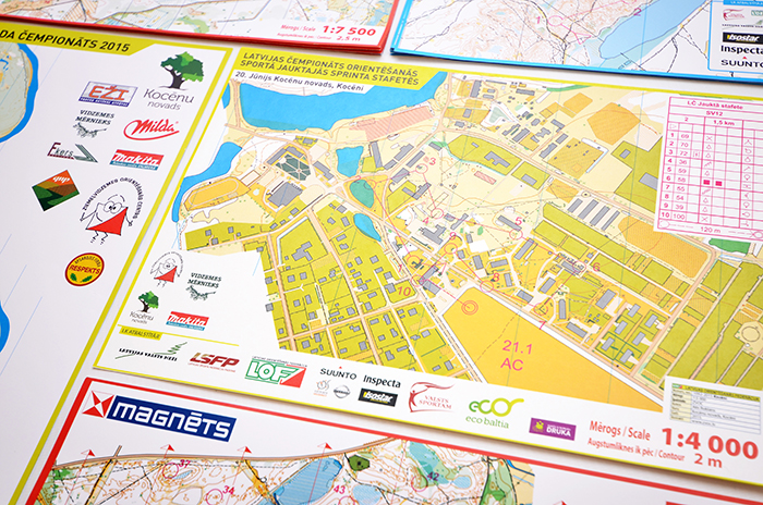 Orienteering map print