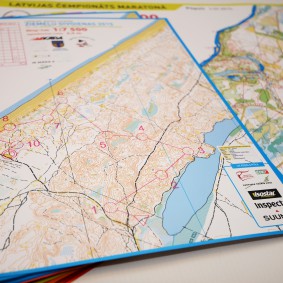 Orienteering maps, layout design, printing